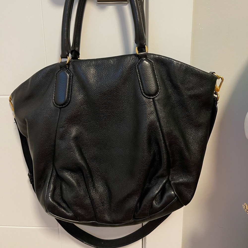 MARC JACOBS LEATHER TOTE BAG - Classic Q Fran Bag - Picture 2 of 5
